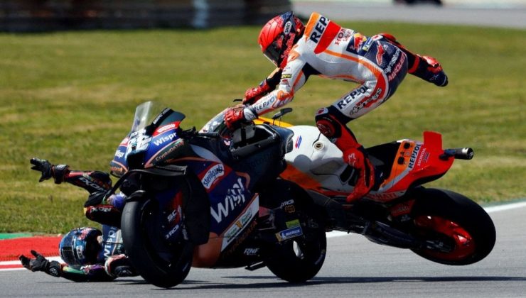 MotoGP’de Marc Marquez’in korkutan kazası