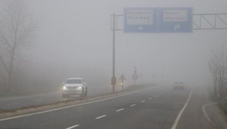 Trakya’da sis tesirli oldu