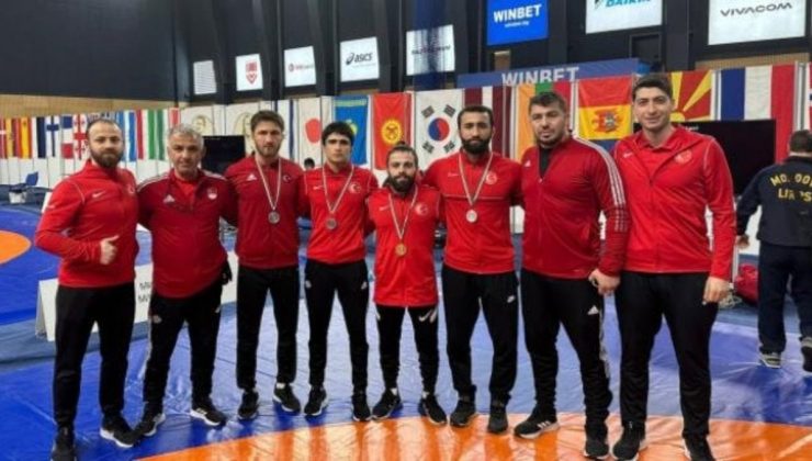 Ulusal güreşçiler, Bulgaristan’da 7 madalya kazandı