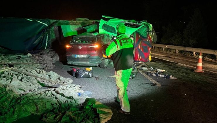 Feci kaza! 2 kişi öldü, Ankara istikameti ulaşıma kapandı