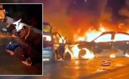 Feci kaza: Bayan yanarak öldü