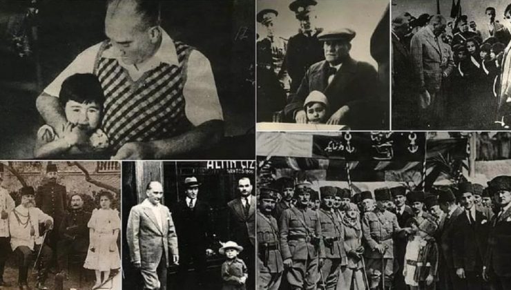 Fotoğraflarla Atatürk’ün çocuk sevgisi