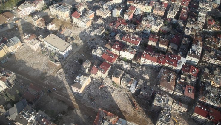 Hatay’da yıkımın boyutu havadan görüntülendi