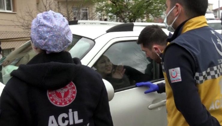 Kendini cipin içine kilitleyen bayan olay çıkardı