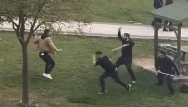 Sopa, kemer, silah ve bıçaklı hengame