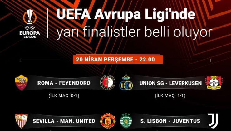 UEFA Avrupa Ligi’nde yarı finalistler muhakkak oluyor