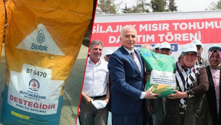 Üzerinde ‘Parayla Satılmaz’ yazan tohumlar çiftçiye satıldı