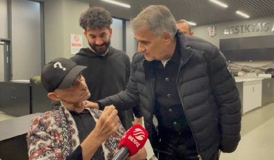 Ersen Martin, Beşiktaş-Galatasaray maçını statta izledi