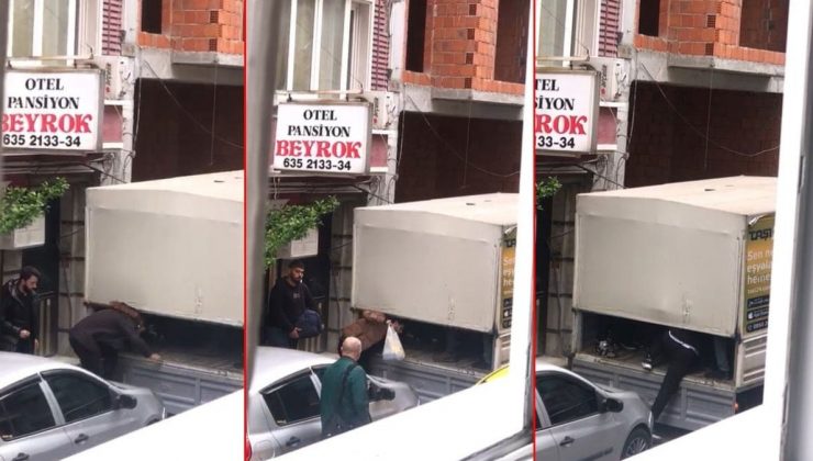 İstanbul’un göbeğinde otelden çıkıp kamyonetin kasasına bu türlü doluştular…