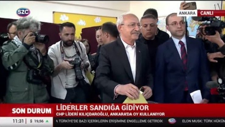 Kemal Kılıçdaroğlu, eşi birlikte oy kullandı