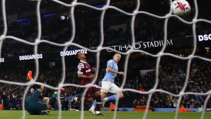 Manchester City doruğa yerleşti Erling Haaland efsaneleri geride bıraktı