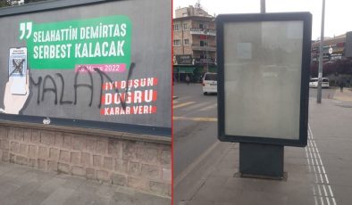 Nevşehir’deki provokatif afişler kaldırılıyor
