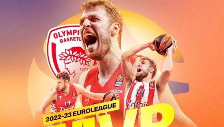 Olympiakos’tan Sasha Vezenkov, THY Avrupa Ligi’nde dönemin MVP’si oldu