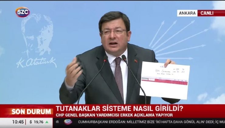 Tutanaklar sisteme nasıl girildi? CHP’li Erkek anlattı