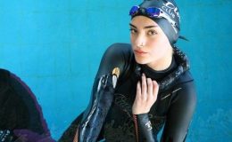 Ulusal sportmen Alya Akar, hür dalışta dünya şampiyonluğu amacıyla çalışıyor