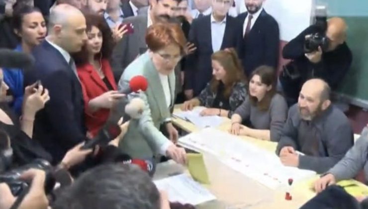 UYGUN Parti başkanı Meral Akşener, oyunu kullandı