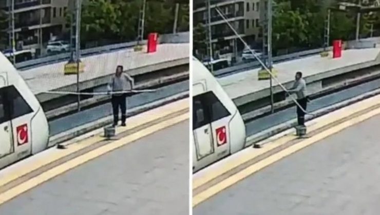 Yüksek Süratli Tren’e fırçayla paklık yaptırılan emekçi yüksek tansiyona kapıldı