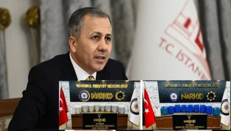 Bakan Yerlikaya: İstanbul’da 530 kilo metamfetamin ele geçirildi