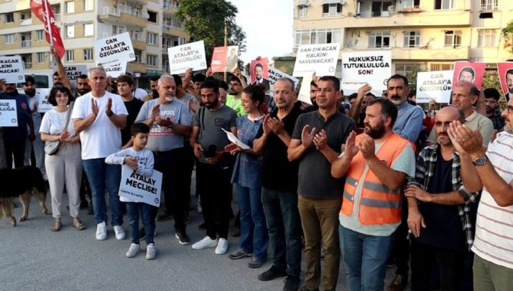 Hataylılar’dan Can Atalay’ın serbest bırakılmamasına protesto