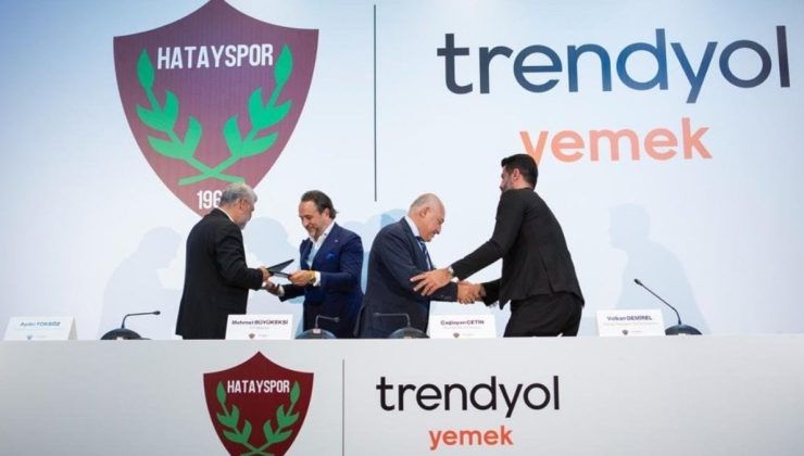 Hatayspor’un ana sponsoru Trendyol Yemek oldu