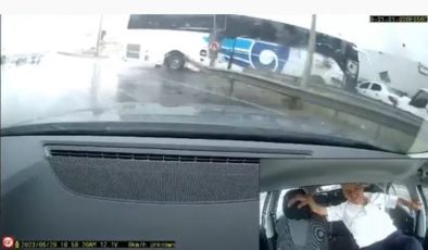 İstanbul’daki otobüs kazası araç kamerasında