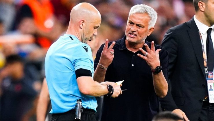 Jose Mourinho’ya UEFA’dan 4 maç men cezası