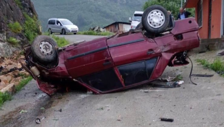 Ordu’da uçurumdan düşen arabanın şoförü öldü