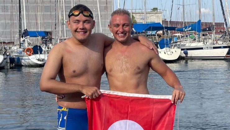 Otizmli açık su yüzücüsü Tuna Tunca tarihe geçti