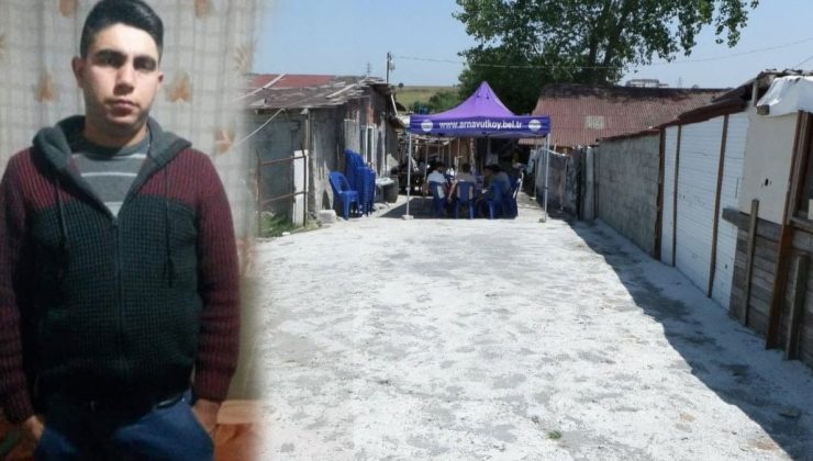 Evinin önünde silahlı çatışmanın ortasında kaldı 
