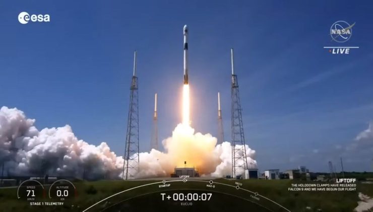 SpaceX, ESA’nın Öklid teleskobunu fırlattı: 6 yıl boyunca karanlık maddeyi inceleyecek