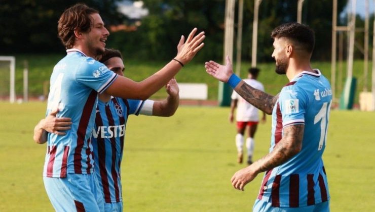 Trabzonspor, Slovenya kampındaki son hazırlık maçında NK Triglav Kranj’ı 4-0 yendi