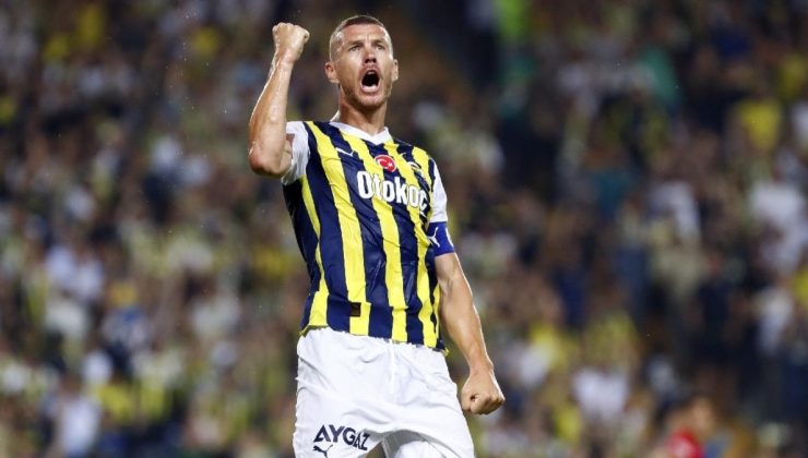 Fenerbahçe’nin Süper Lig galibiyetinde Edin Dzeko’nun öne çıkan performansı