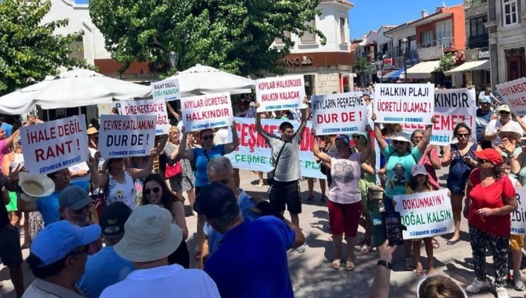 İzmir halkı Gücücek Koyu için ayakta