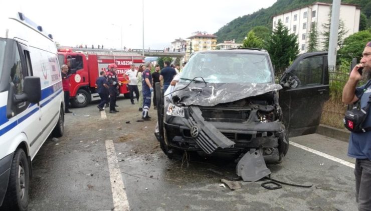 Trabzon’da minibüs devrildi: 3’ü ağır 6 yaralı