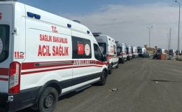 Türkiye’nin Gazze’ye yardım için gönderdiği ambulanslar sınıra ulaştı
