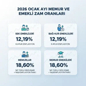 Memur ve Emeklilerin 2026 Ocak Zammı Netleşti: Kim Ne Kadar Maaş Alacak?